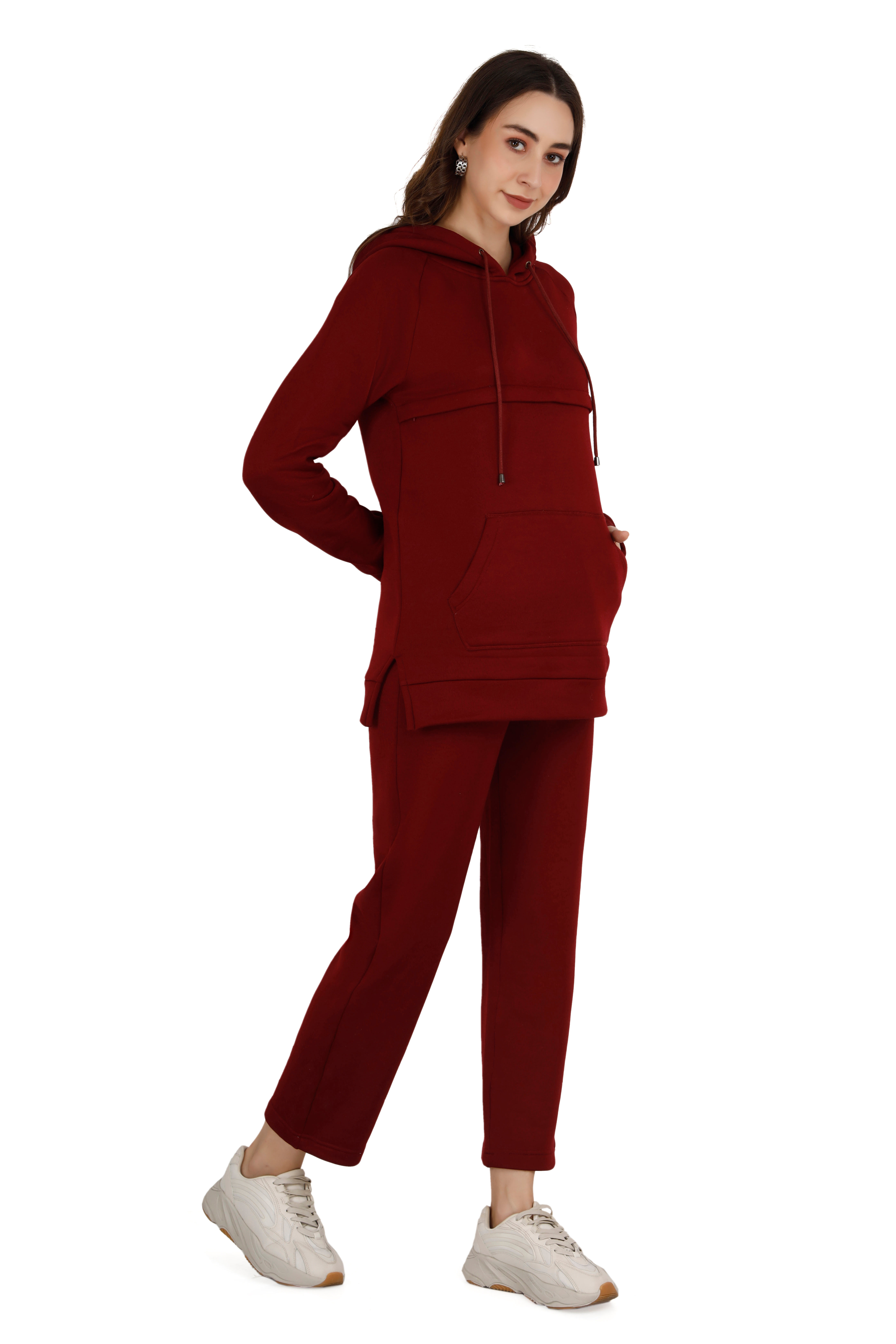 Women's Maroon Coord Set thumbnail 3